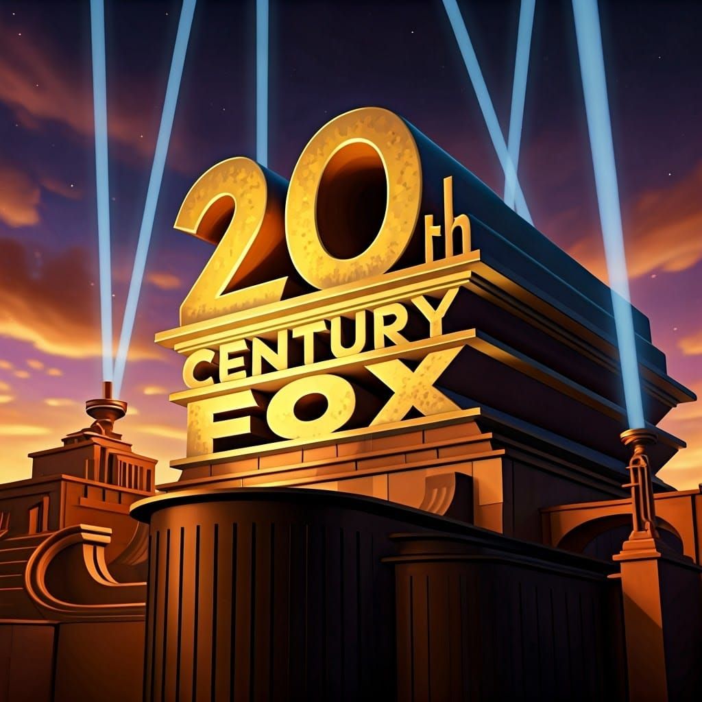 Majestic 20th Century Fox Logo in Dreamlike Matte Painting