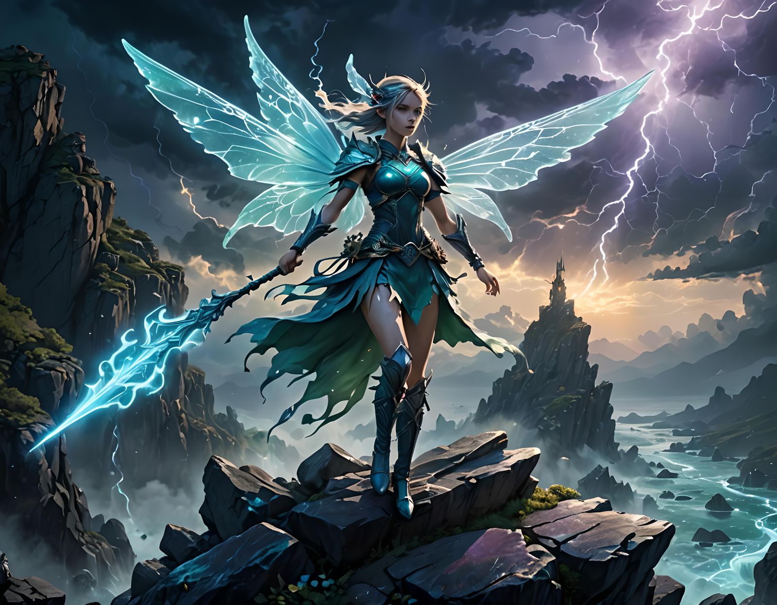 Epic War Fairies in Detailed 3D Anime Art