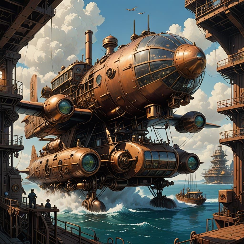 Steampunk Plane Love 7