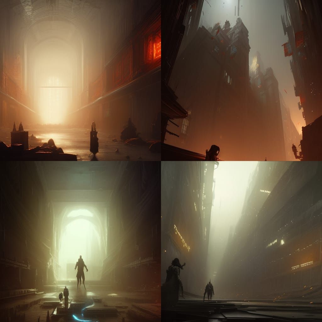 Ominous Writing on the Wall: Dark Fantasy Concept Art
