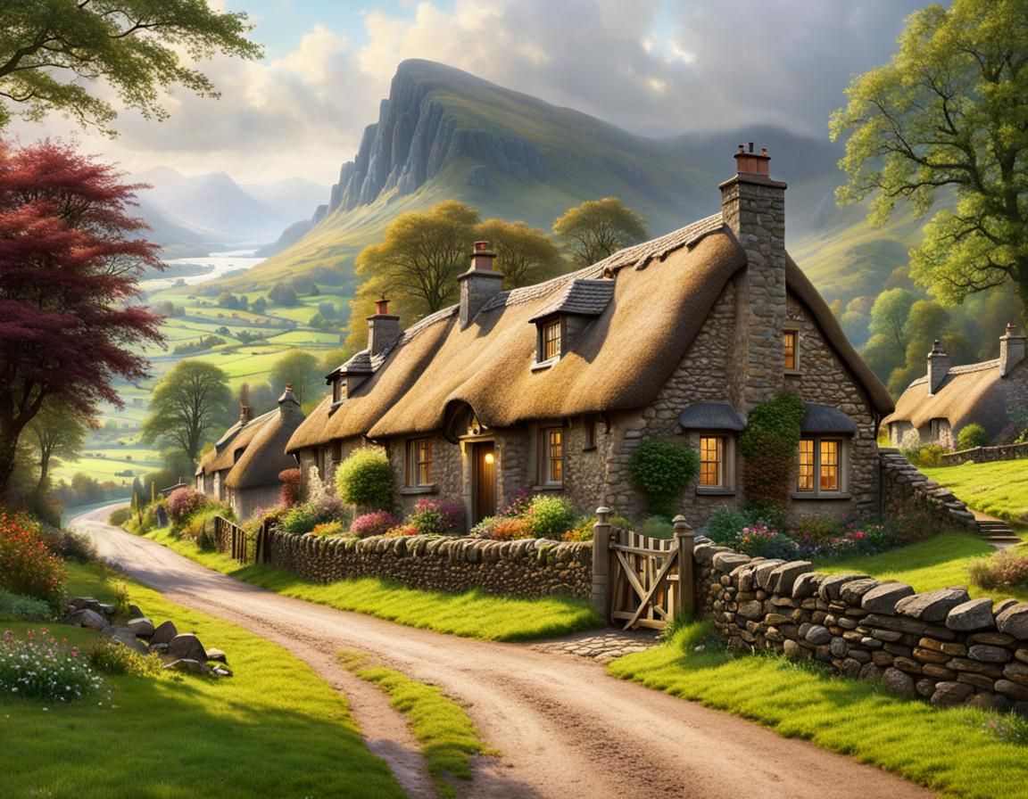 A Small Village in the Scottish Highlands around 1750