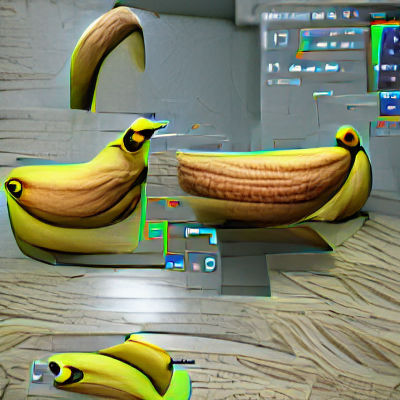 Banana Rendered in 3D at 8K Resolution