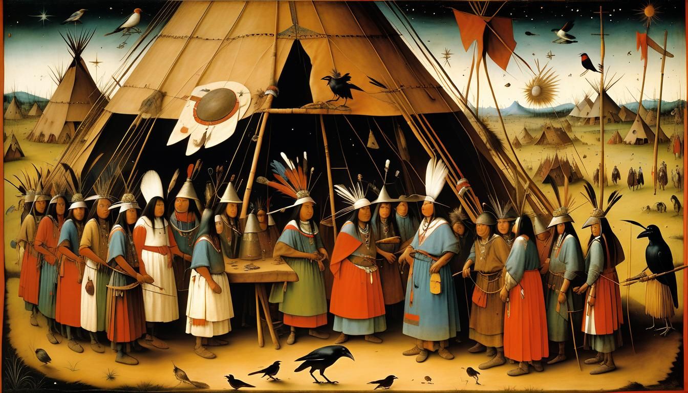 Native American Women and the Universe as Bosch Painting