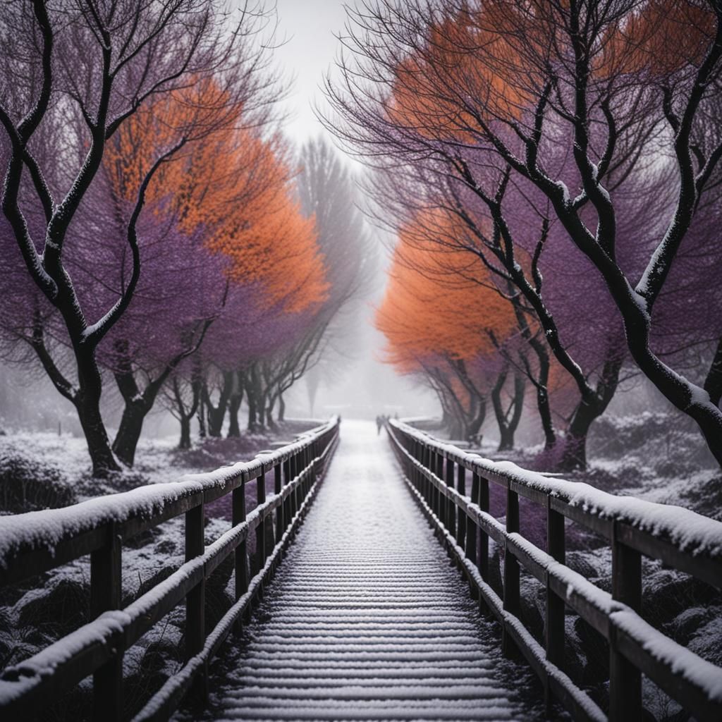 snow-dusted landscape