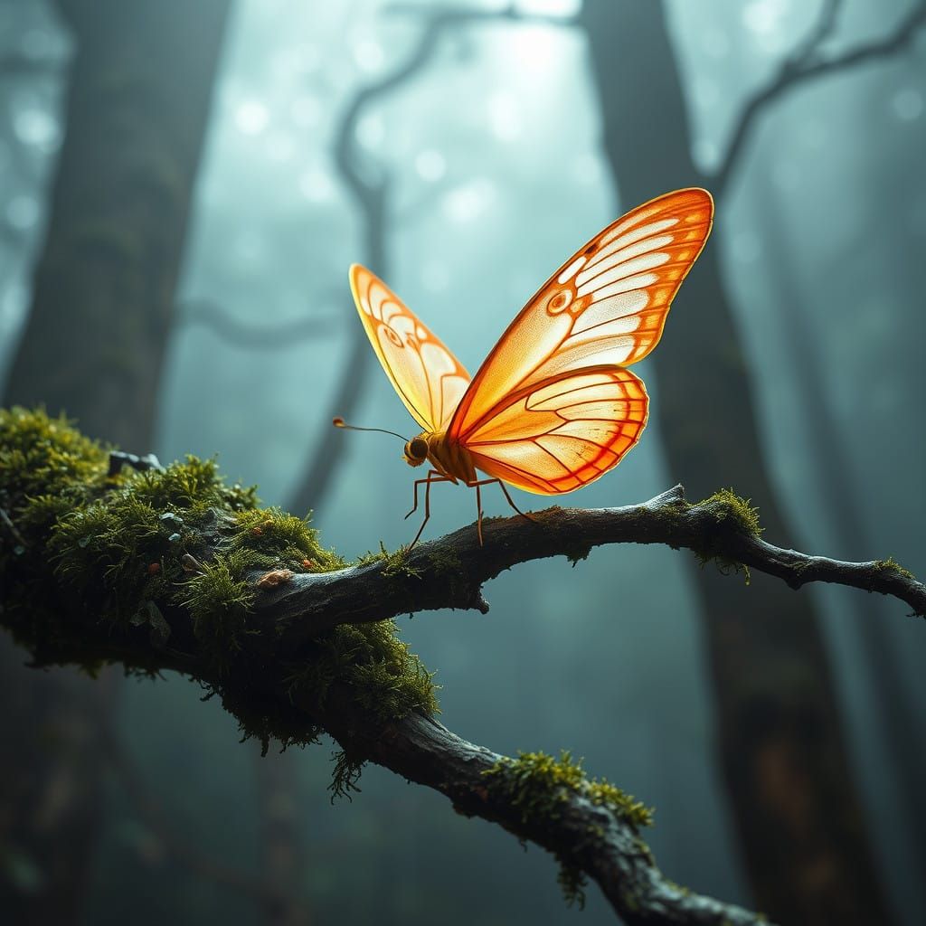 Whispers of Autumn in a Misty Forest