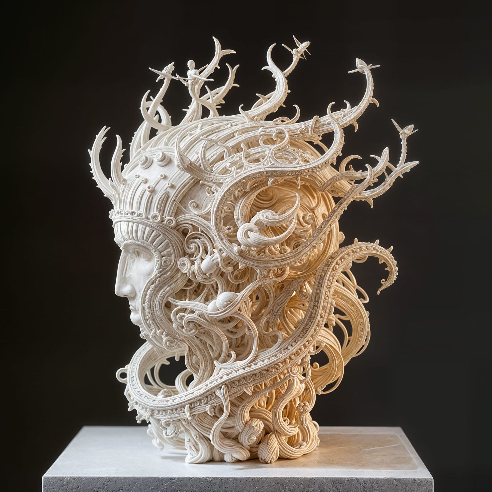 Intricate Abstract Sculpture Defies Gravity