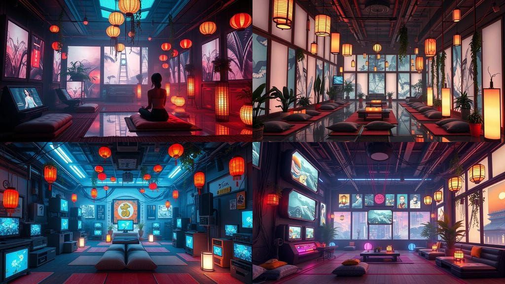Neo Tokyo Chill Room in Japanese Style