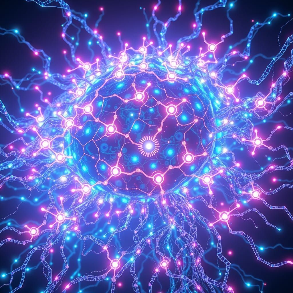 Surreal Cyberpunk Dreamscape Unfolds