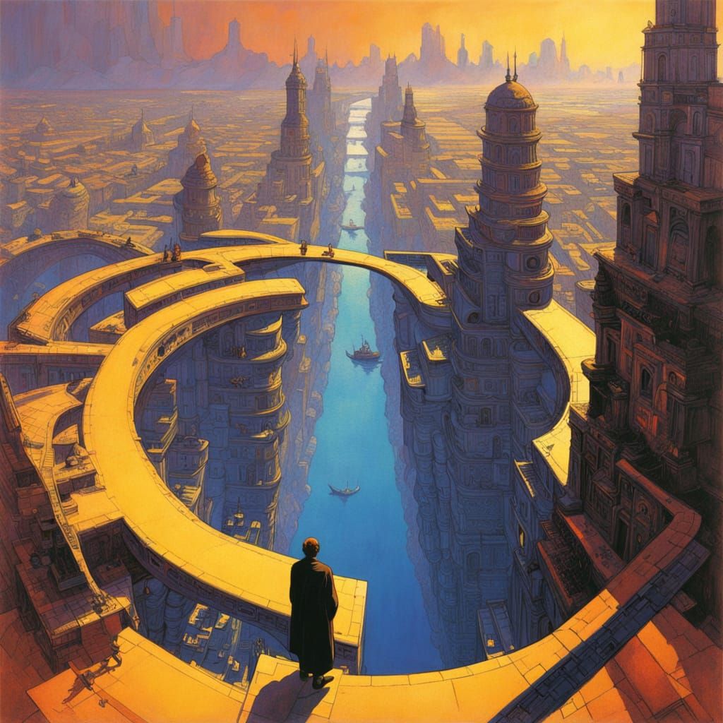 Vibrant City of Radiant Memories Unfolds at Dawn