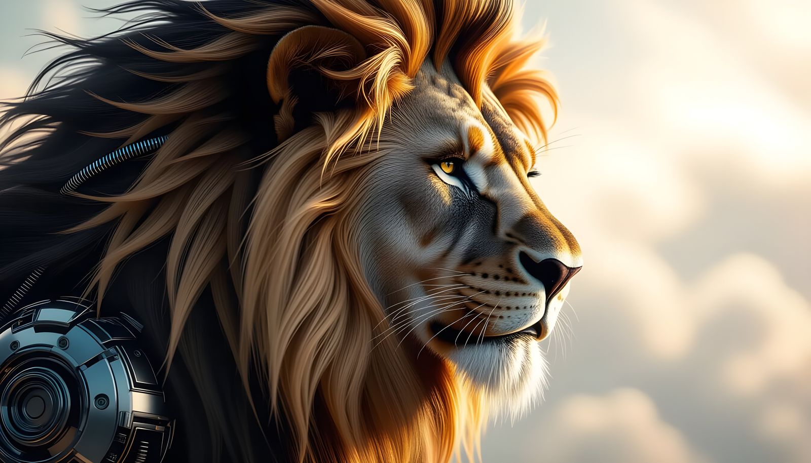 Surreal Connection of Flesh and Steel in Photorealistic Styl...