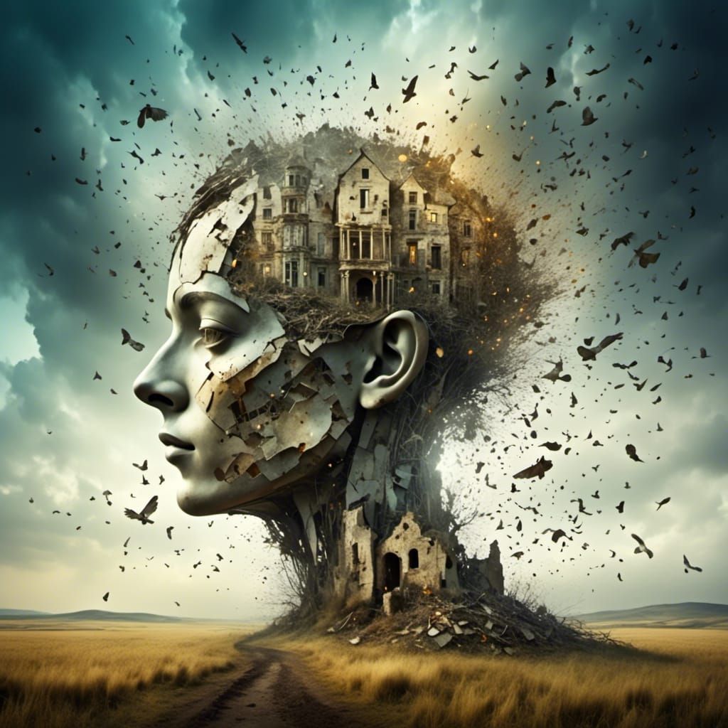 Ethereal Landscape Painting of a Forgotten World