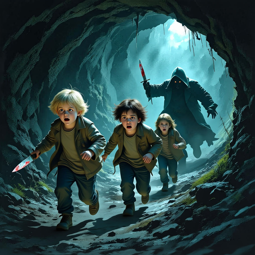 Children Lost in Dark Cave: A Terrifying Pursuit