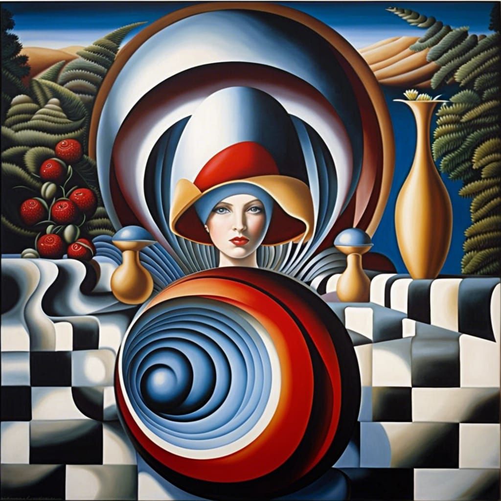 Fantasy Portal to Another World, in Art Nouveau Style