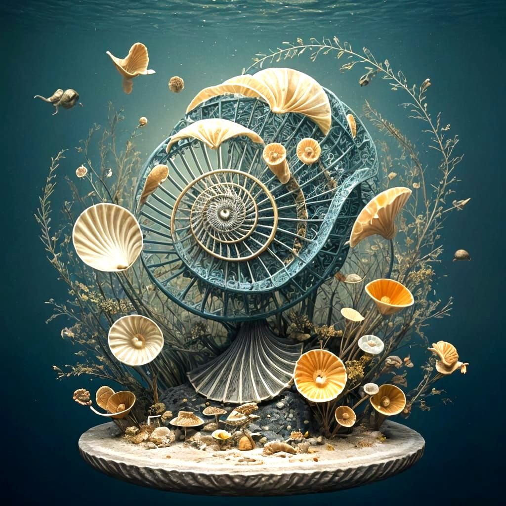 Surreal Nautilus Shells: Fantastical Depictions in Digital A...