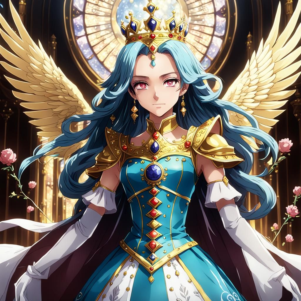 Anime Style Portrait of a Humble Queen