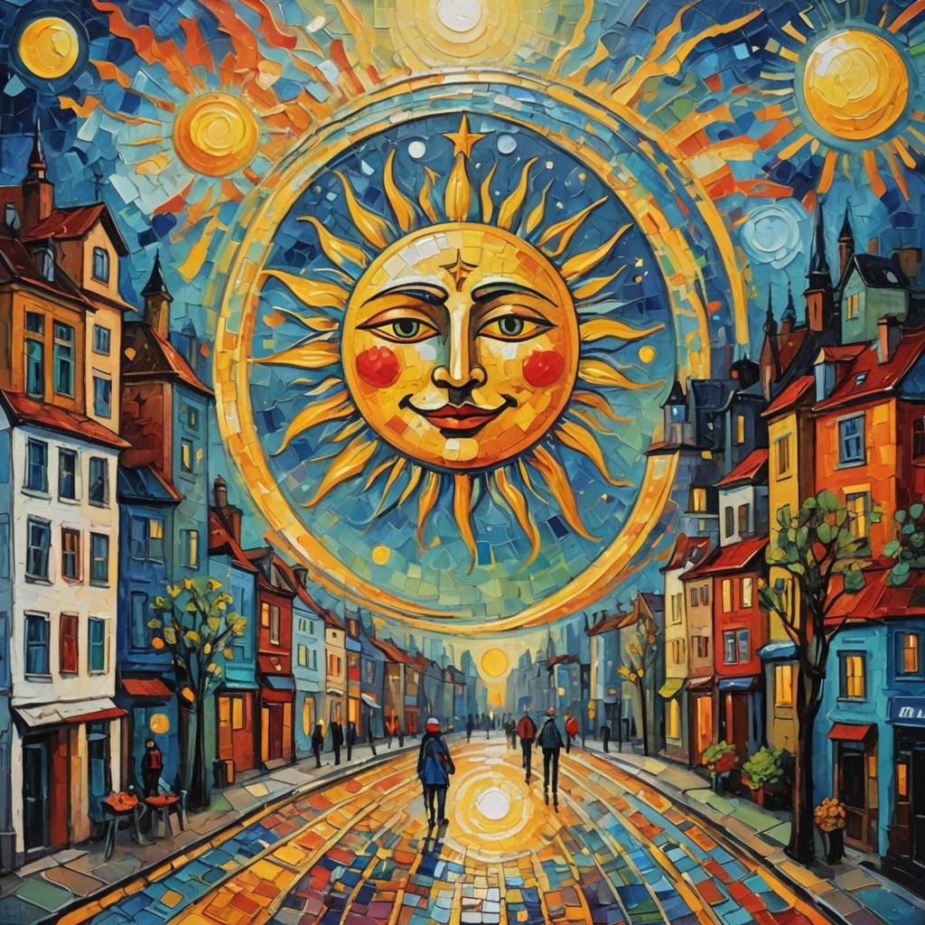 Psychic Tarot: Moon and Sun Laughter in the City