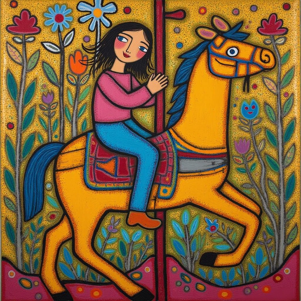Naive Art Carousel