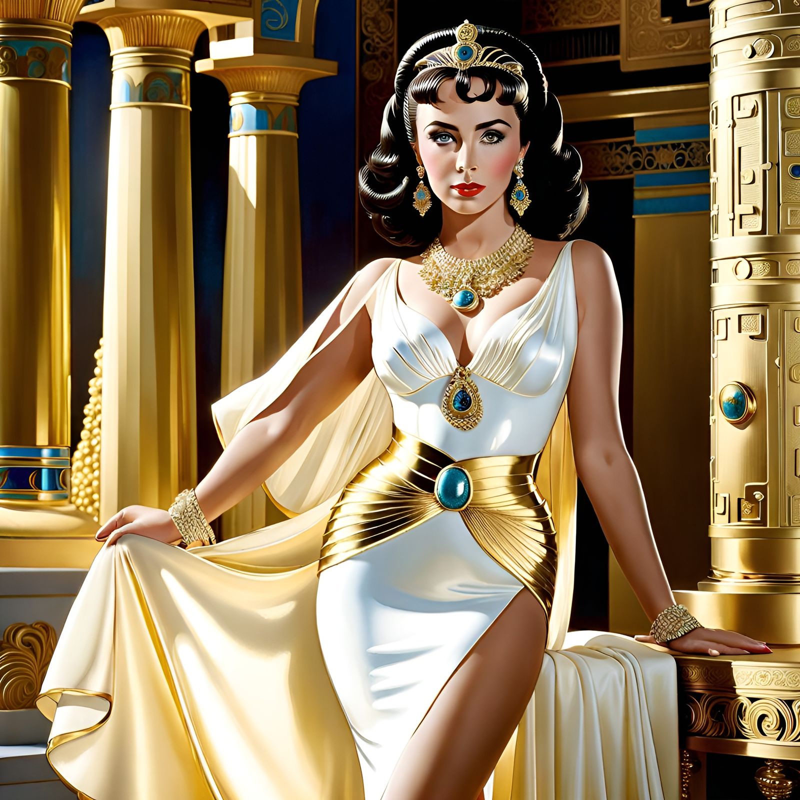Young Elizabeth Taylor as Cleopatra