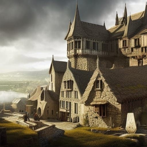 Medieval Celtic village