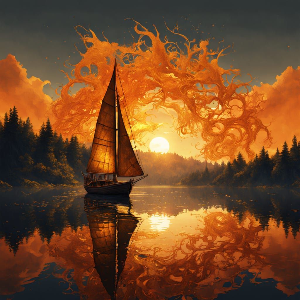 SAILING AT SUNRISE