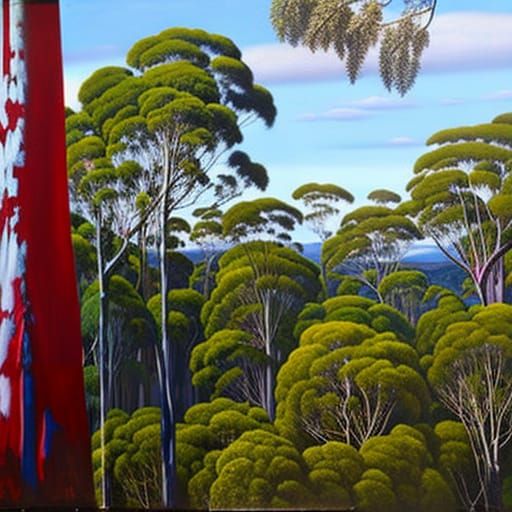 Silver Wattle Blossoms in Fantasy Concept Art