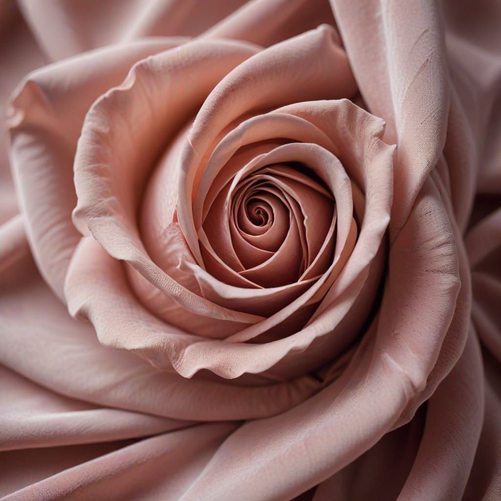Macro Texture of Soft Rose Velvet in Diffused Light
