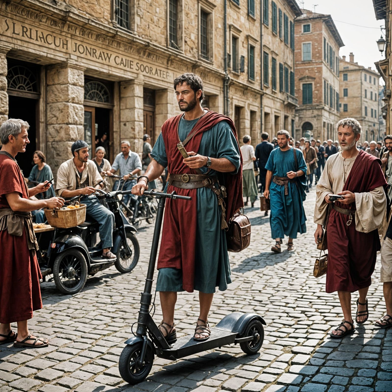 Ancient Romans Using Modern Technology