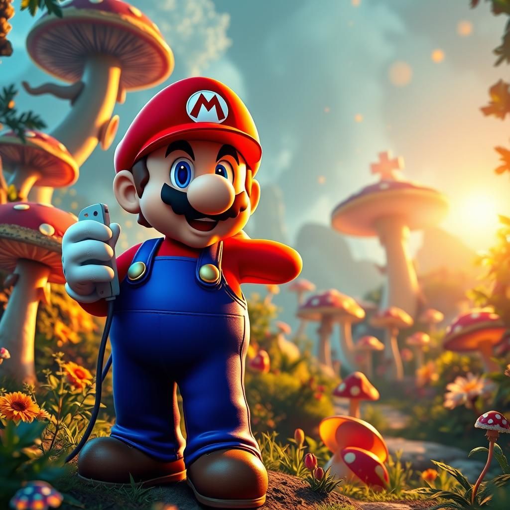 Mario in Mushroom Kingdom, Fantasy Concept Art