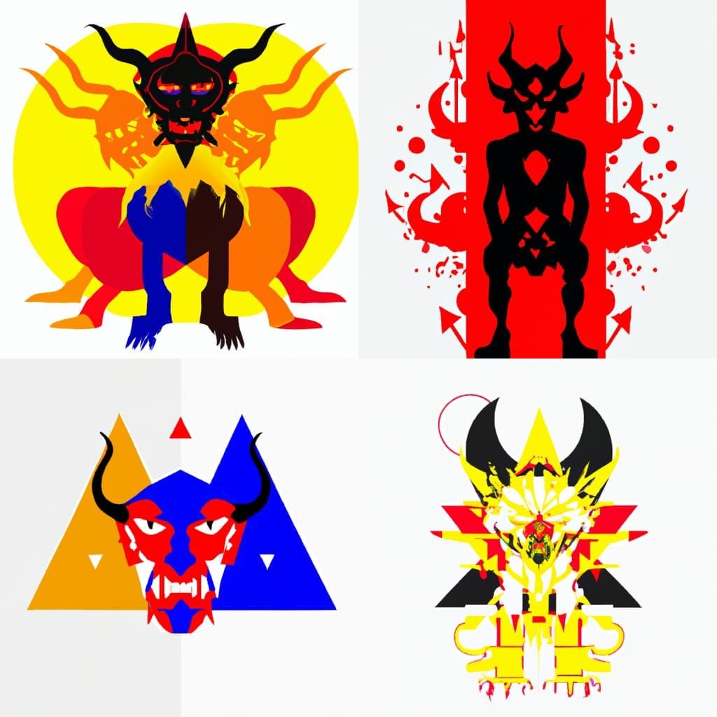 Demon on White: Pop Art Digital Ambigiguity