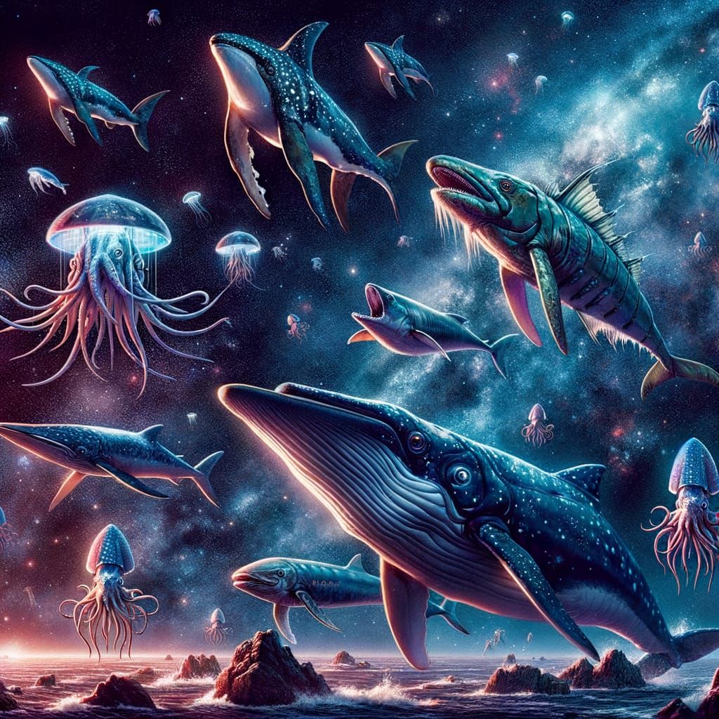Marine Life Thriving in Outer Space