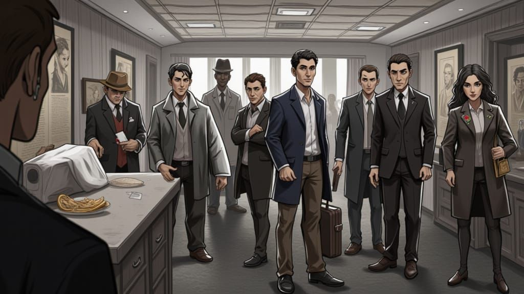 Elegant Noir Portrait in Classic Style