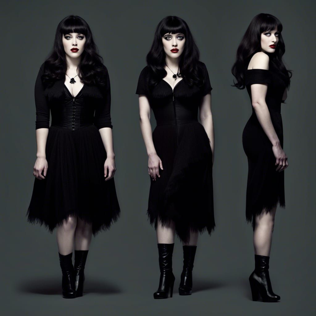 Kat Dennings Channels Elvira: A Goth Icon
