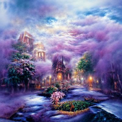 Ethereal Purple Abyss: A Hyperdetailed Fantasy