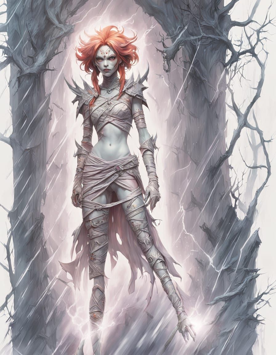 Mummified Witch Girl Gwen