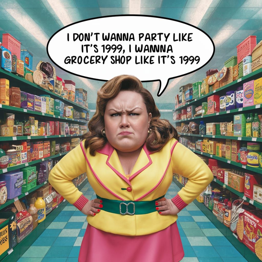 Text saying "I don't wanna party like it's 1999, I wanna gro...