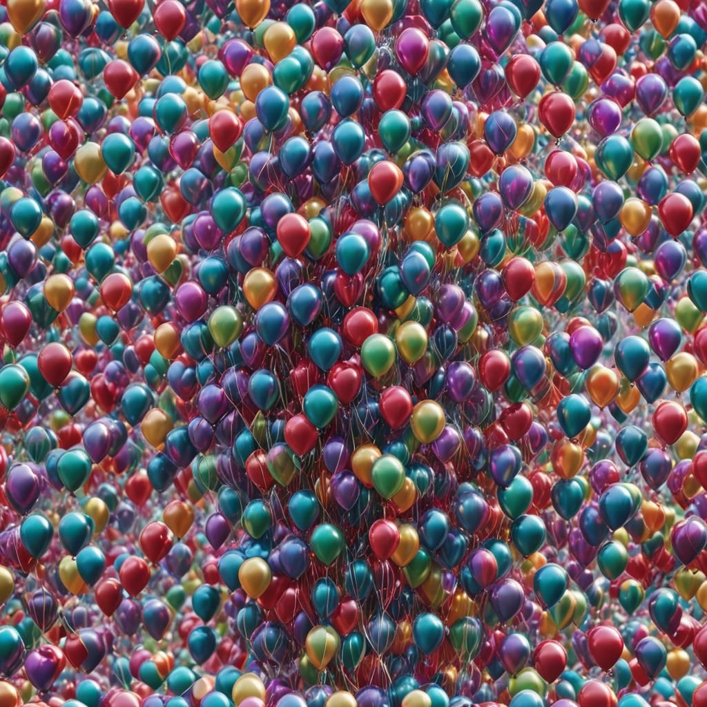 Holographic Heart Balloon Cluster