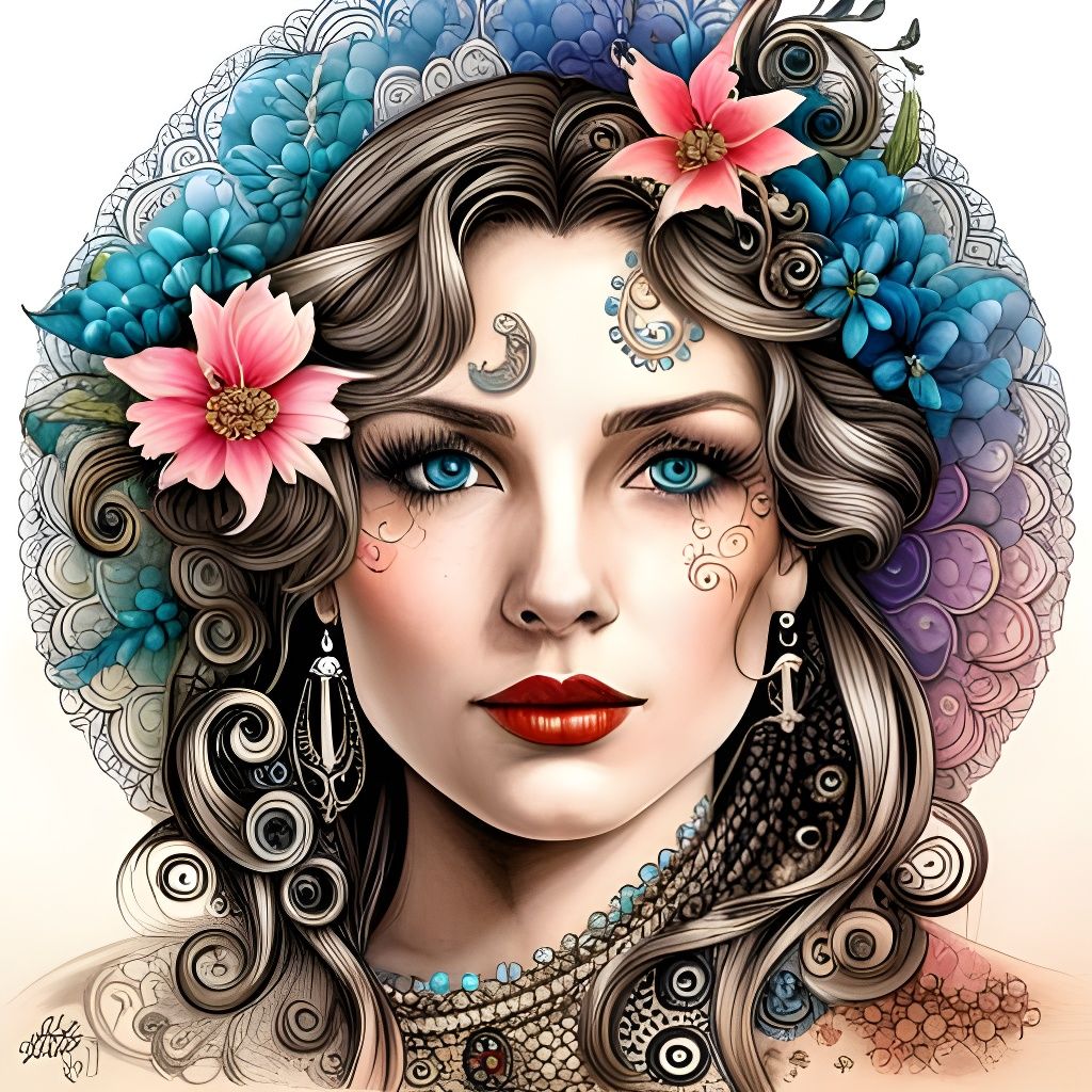 Althea the Noble (The Mandangle Madams, Portrait #12 - SDXL)