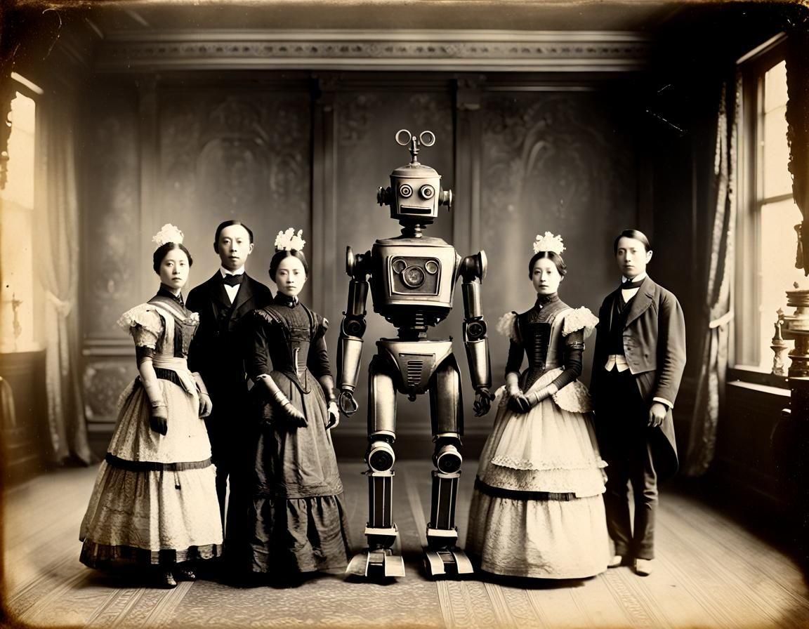 An early Kurenai Tekki-go servant robot. They were on the di...