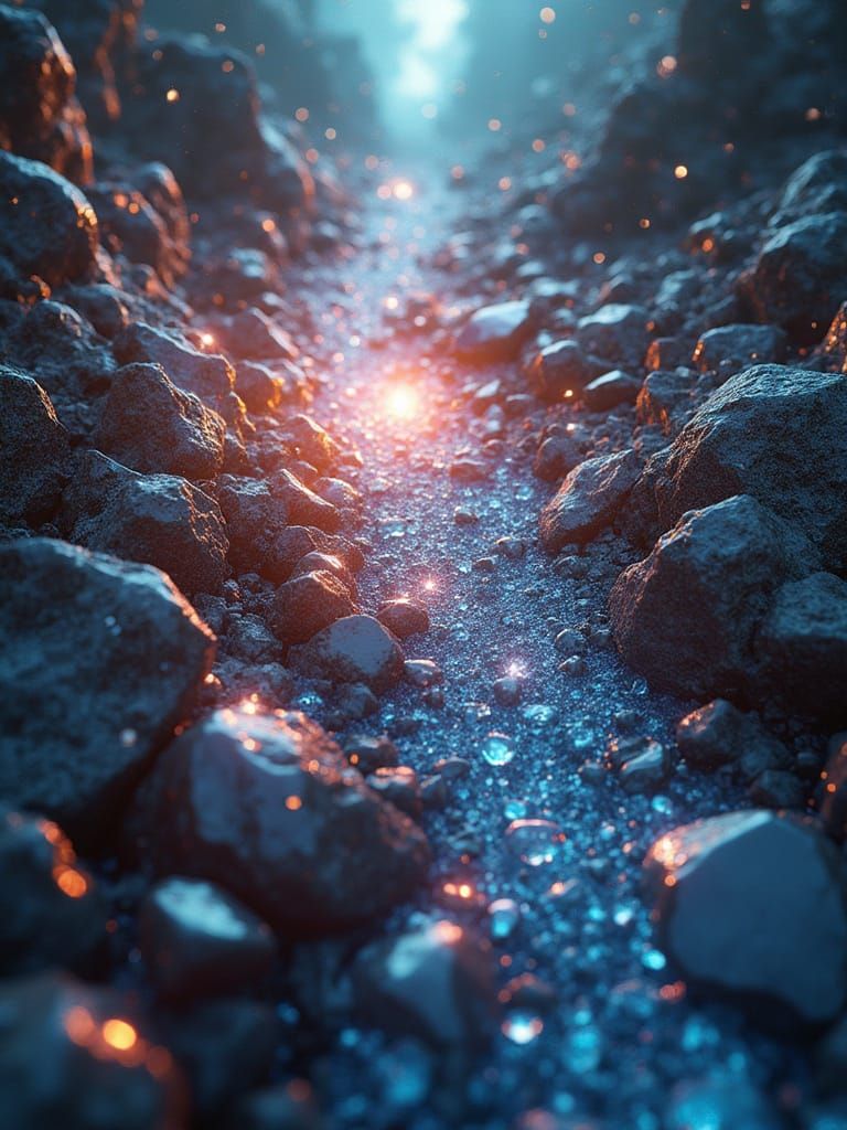 Ethereal Glass Mosaic of Interconnected Realities