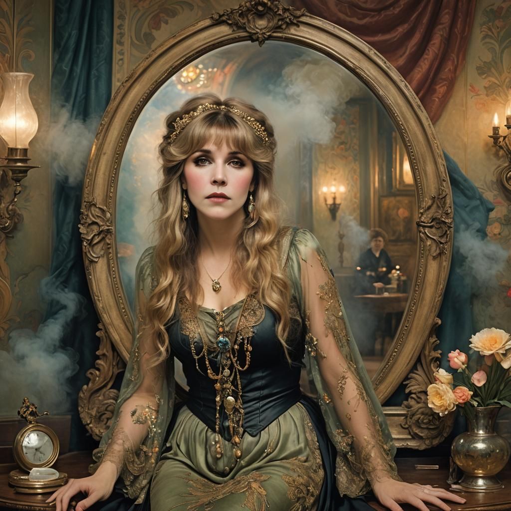 Stevie Nicks in Belle Époque Art Nouveau Style