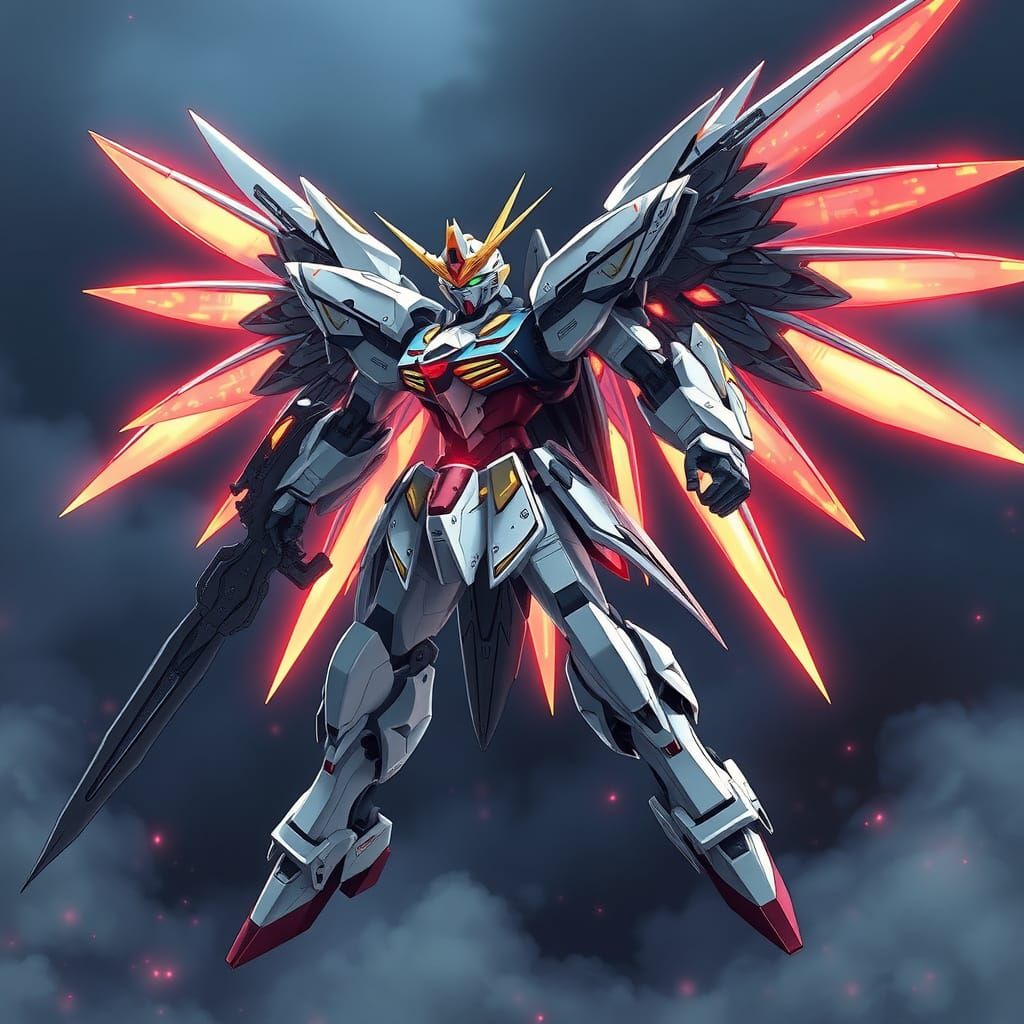 Gundam in a Post-Apocalyptic Landscape