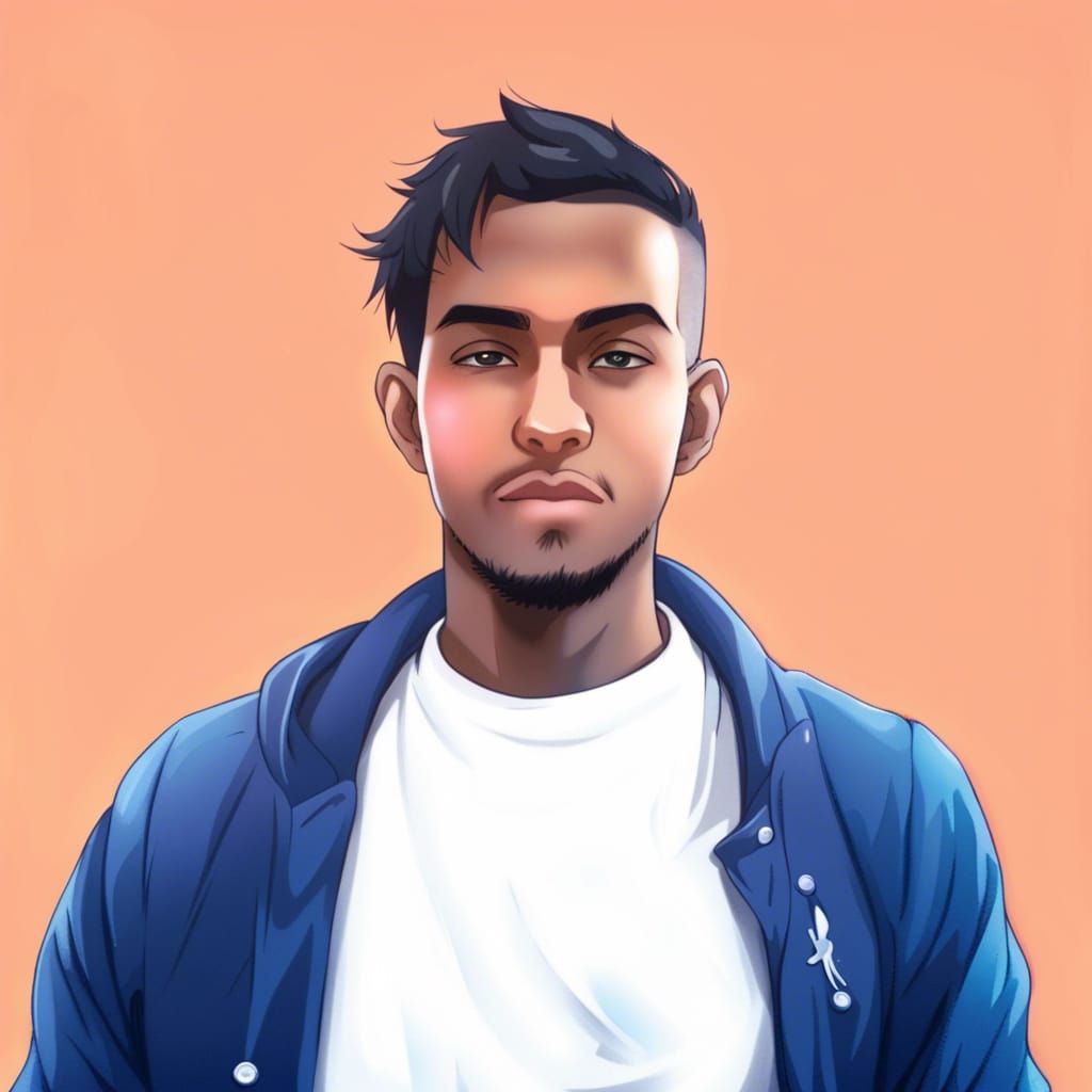 Anime Character Portrait in Classic Style