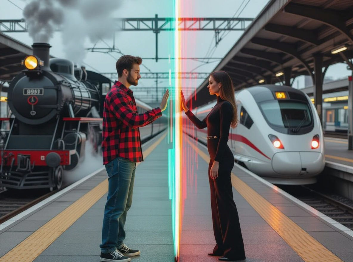 Worlds Apart: A Cyberpunk Era-Split Railway Romance