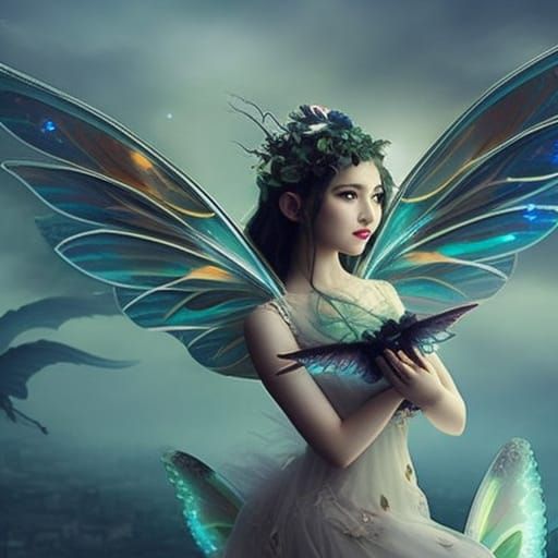 Cute Fairy Portrait: Epic Cinematic Digital Painting
