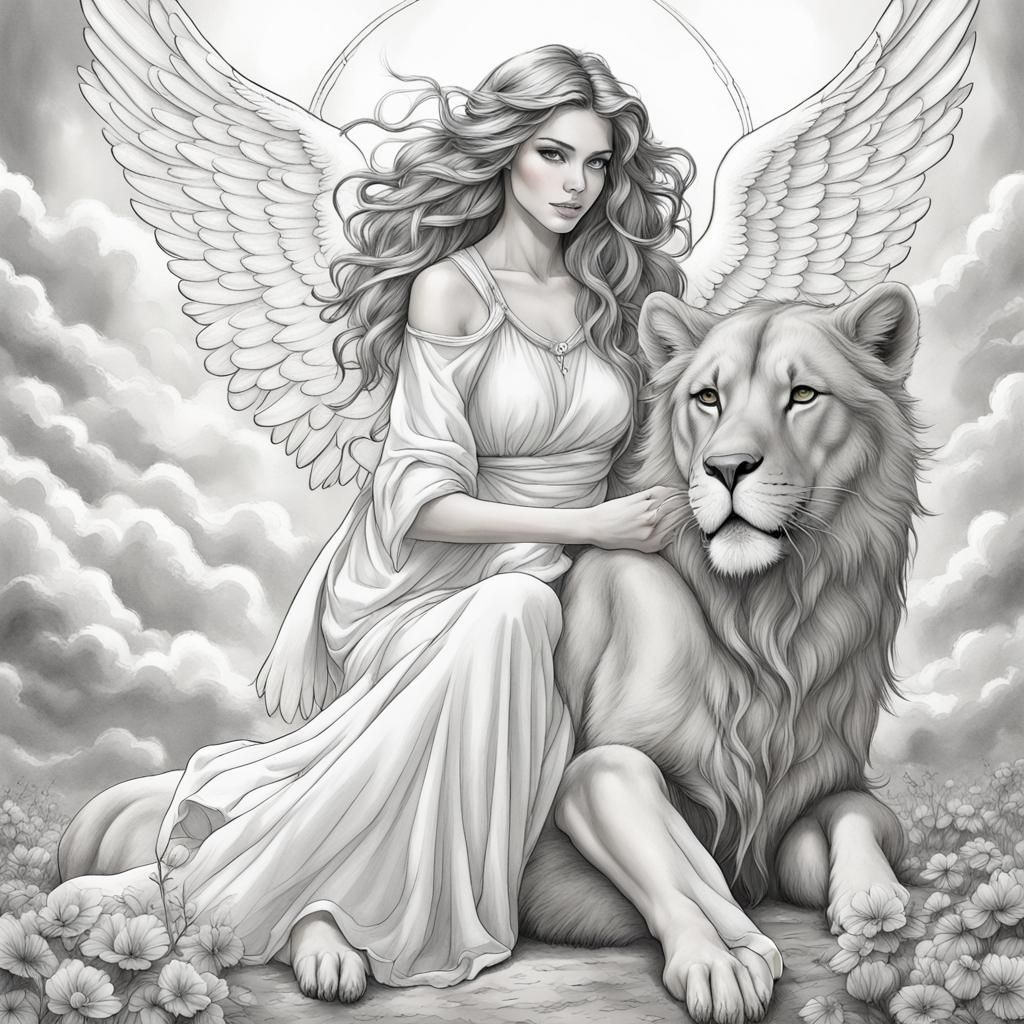 Angel Ariel Lioness in Charlie Bowater Style
