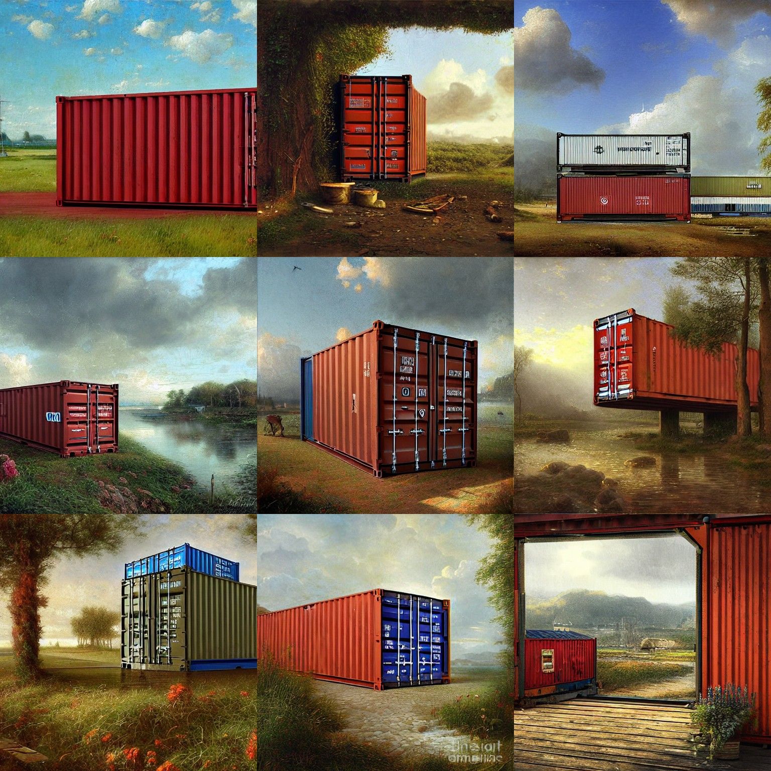 Hyperrealistic Shipping Container at Westport Port Klang