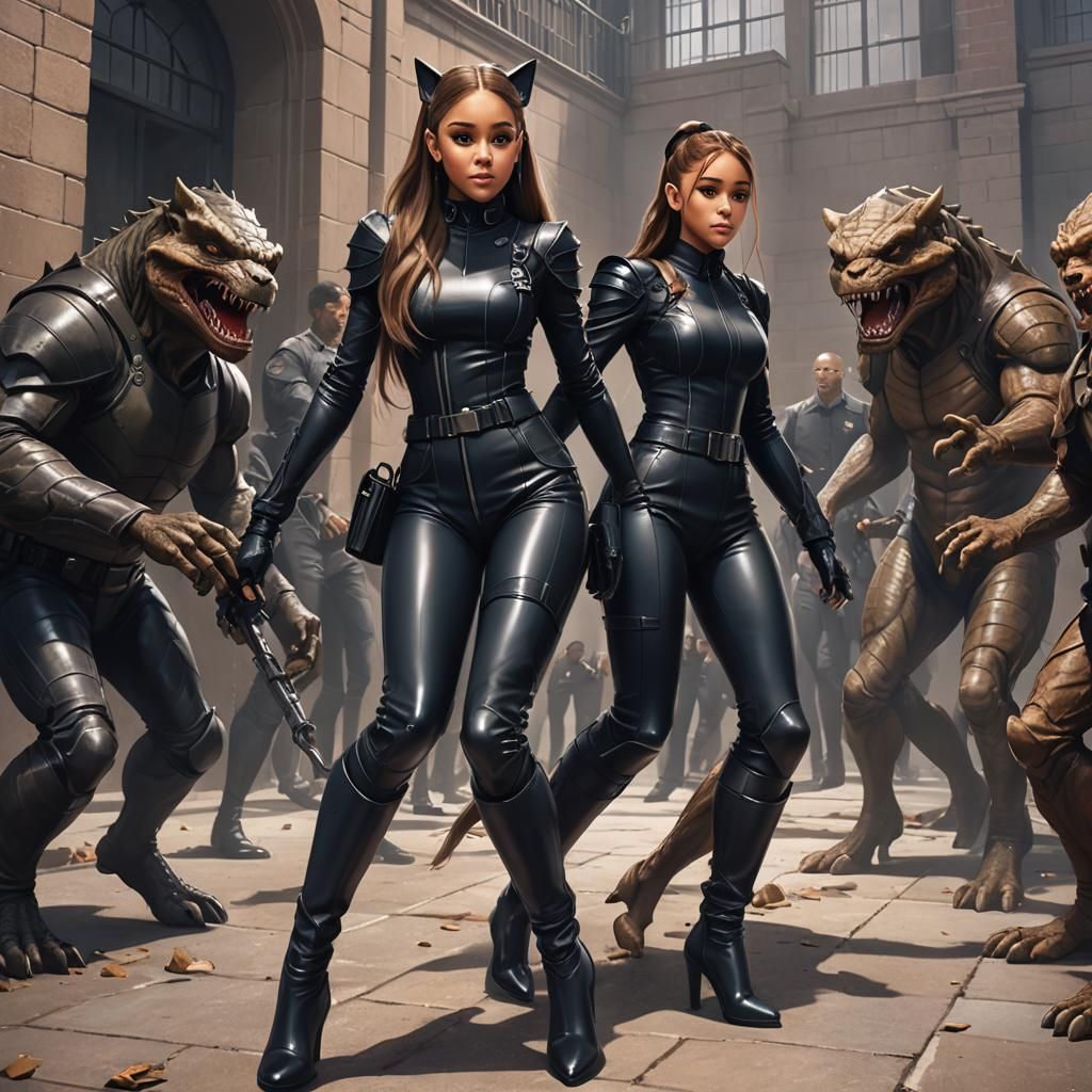 Anime Ariana Grande Battles Rancor Monster in 3D