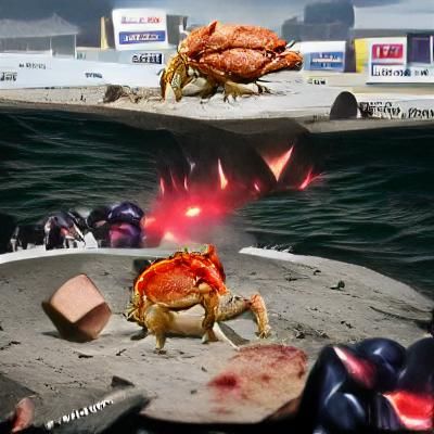 Crab Stands Alone: A Photorealistic Seascape