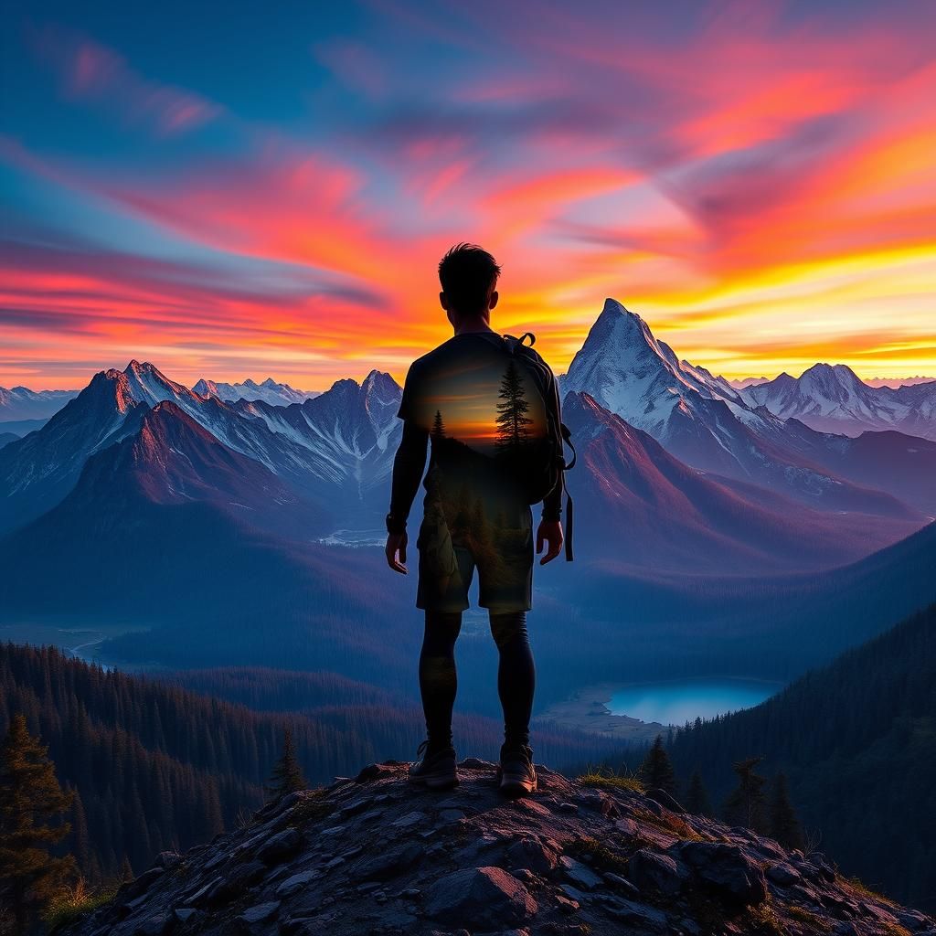 A hikers soul is of the mountains