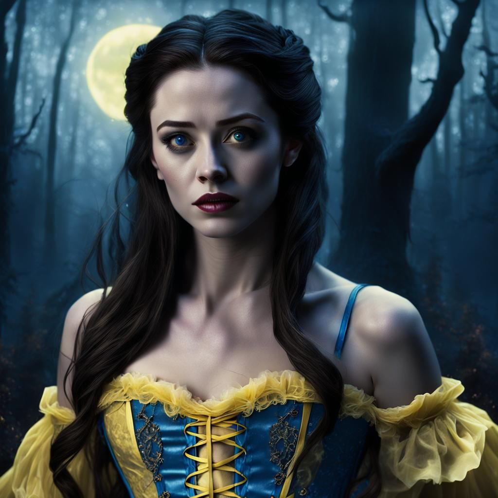 Gothic Fairytale: Haunted Belle in the Dark Forest